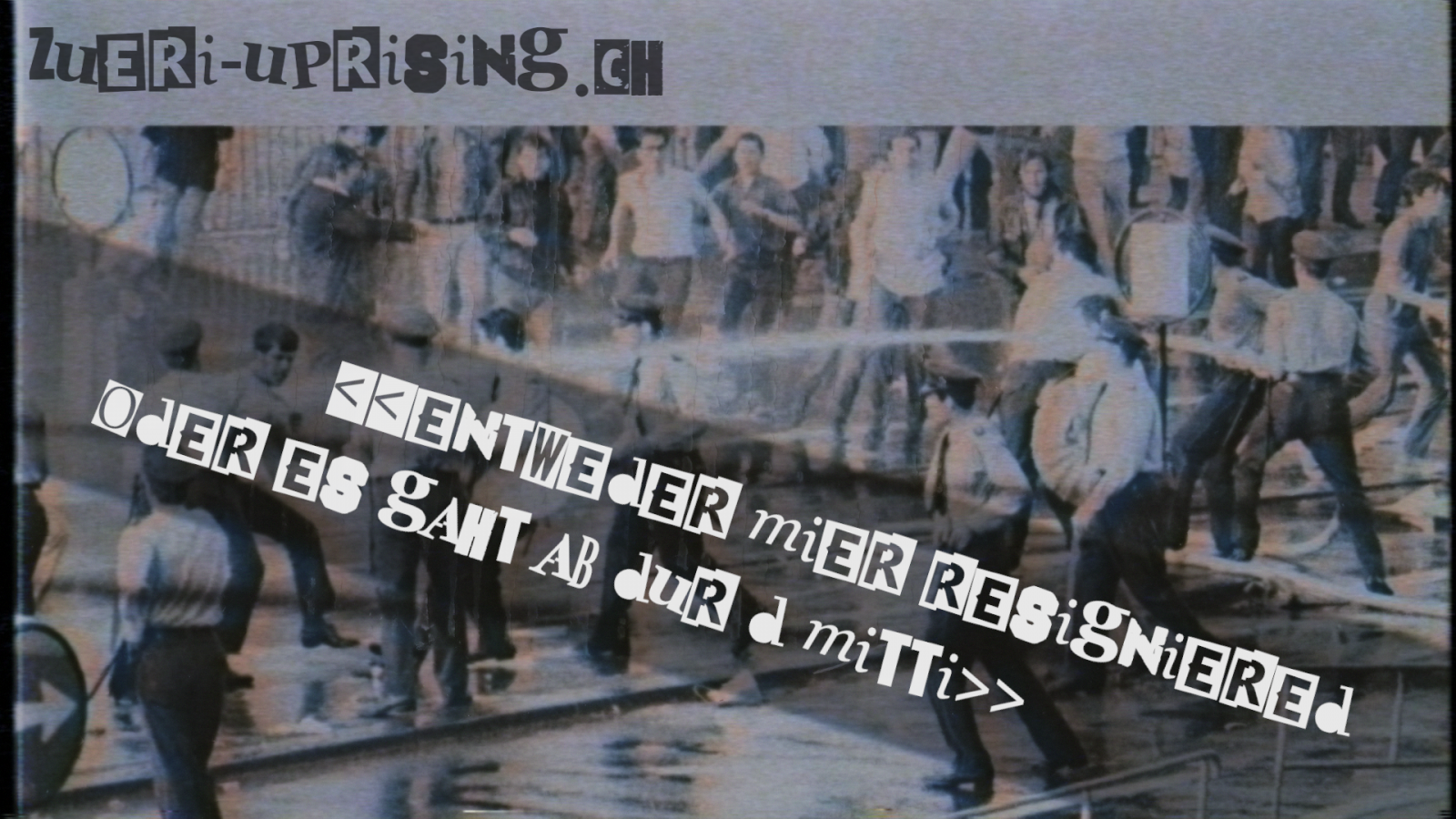 Züri Uprising - Mit dem Smartphone die Jugendbewegung der 1980er erfahren