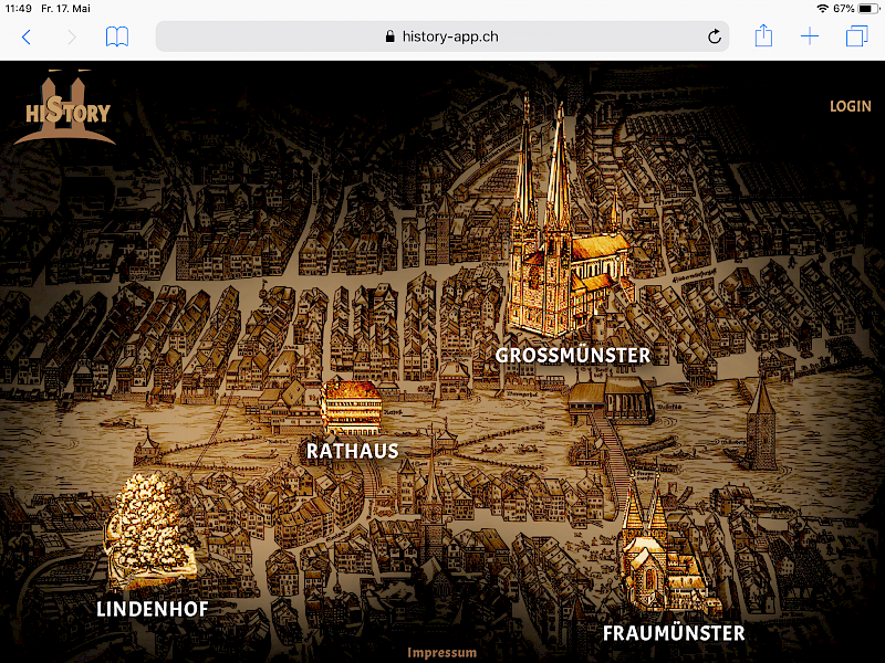 hiStory - Eine Lern Web-App vermittelt Primarschülern die Geschichte des Zürcher Mittelalters