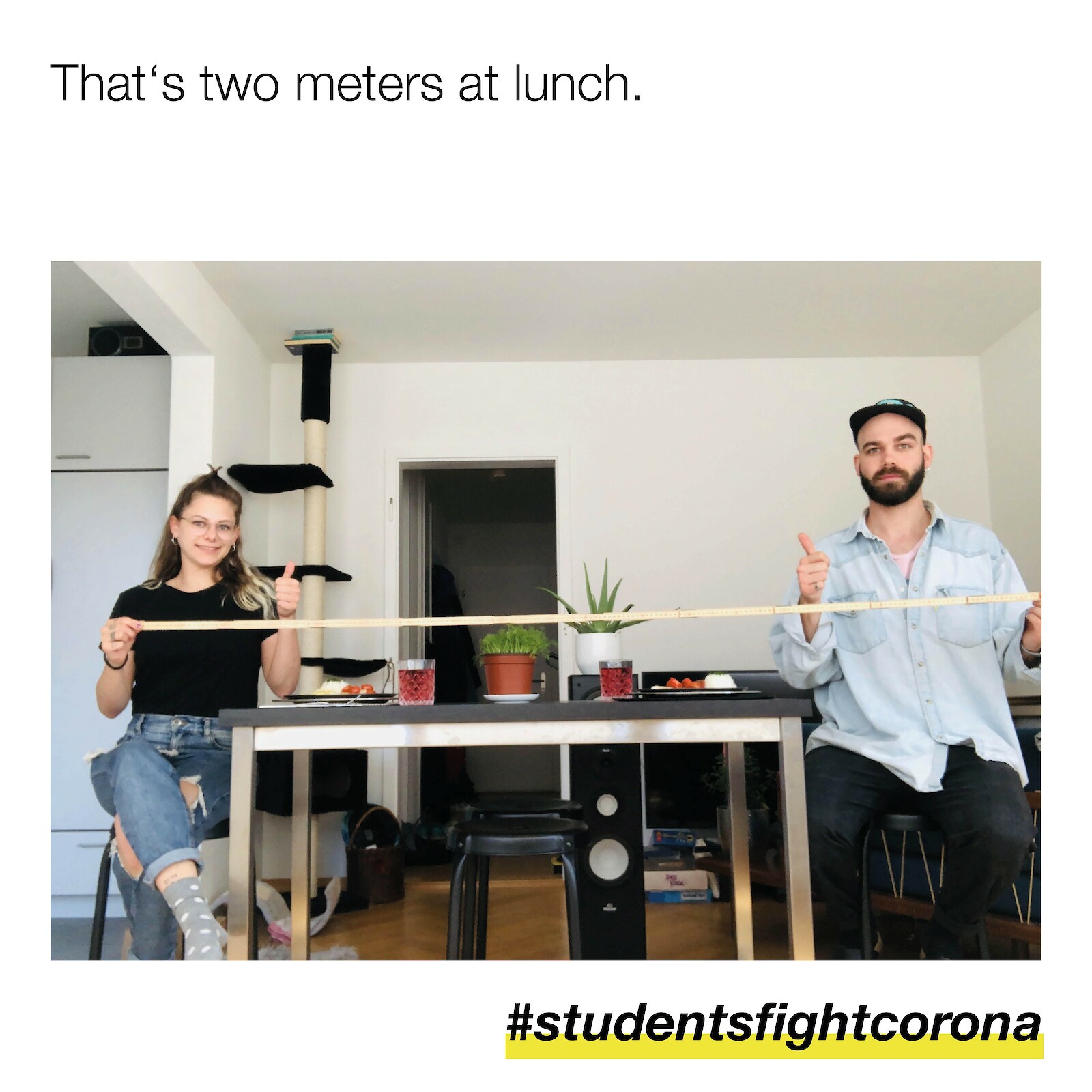Students Fight Corona: Social Media-Kampagne «zum daheim bleiben»