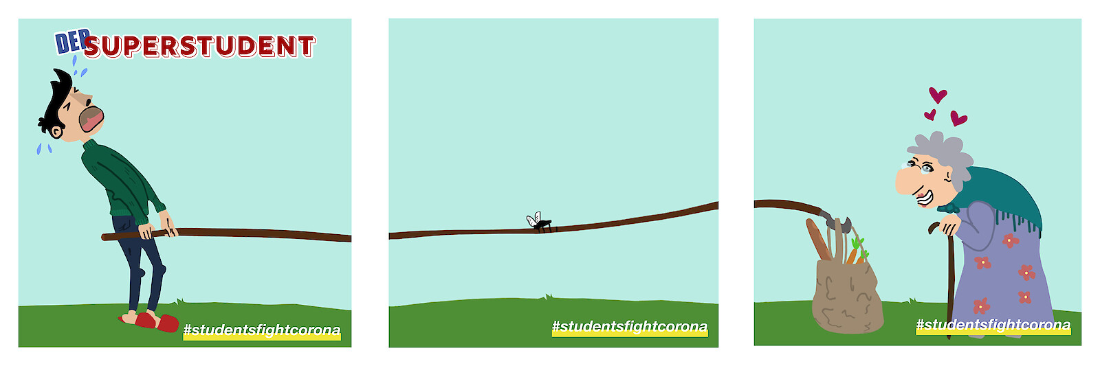 Students Fight Corona: Social Media-Kampagne «zum daheim bleiben»