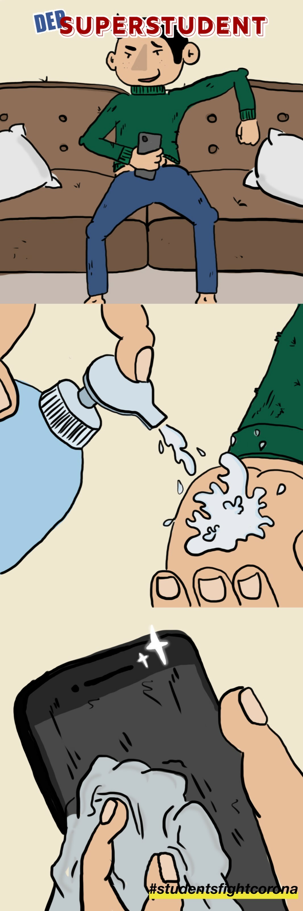 Students Fight Corona: Social Media-Kampagne «zum daheim bleiben»