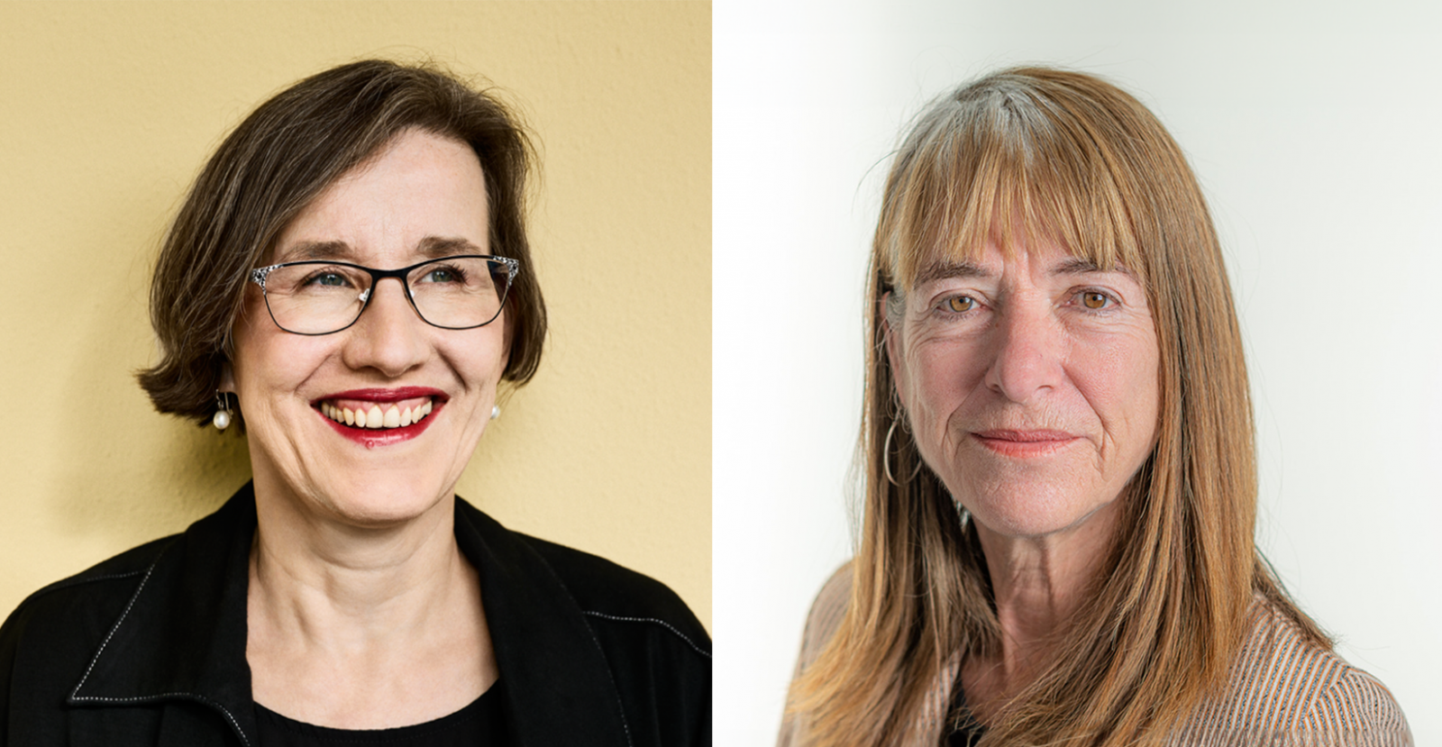 Portrait Fotos von Magdalena Kauz (l.) und Barbara Weibel (r.)